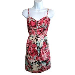 Jessica Simpson Green with Roses Dress